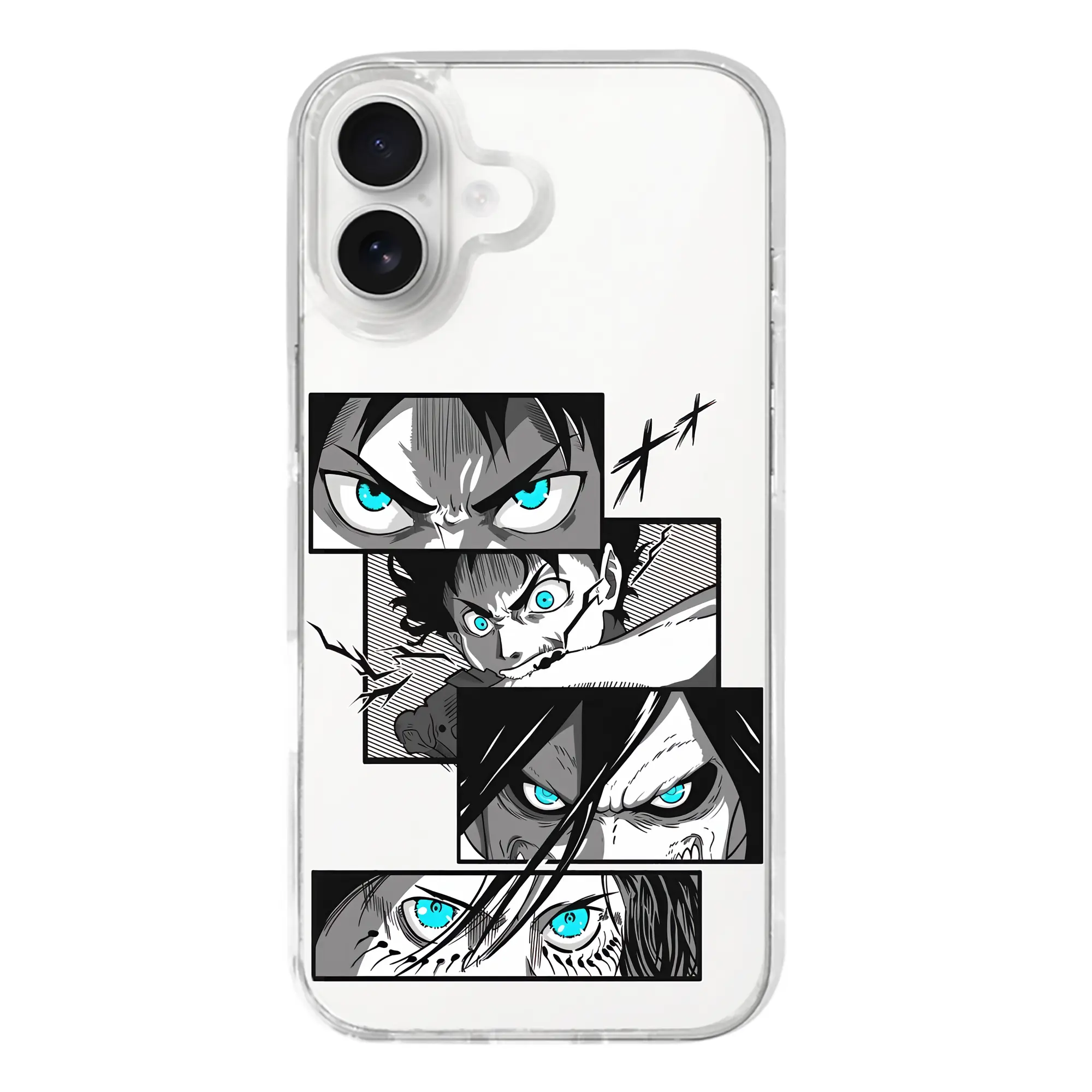 進撃の巨人 グッズ エレン・イェーガー - iPhone 17シリーズ 透明スマホケース – 薄型・耐衝撃・精密フィット保護カバー